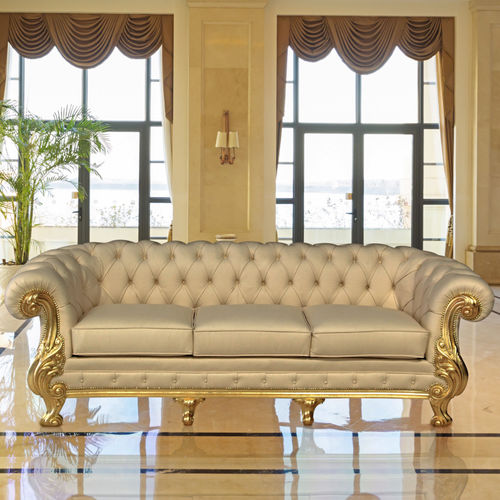 Divano chesterfield - MANCHESTER  - ORSITALIA - da sala / per yacht / in velluto