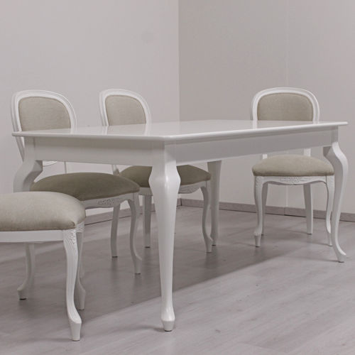 Tavolo da pranzo design originale - SCIABOLA - ORSITALIA - in legno massiccio / in legno laccato / in faggio