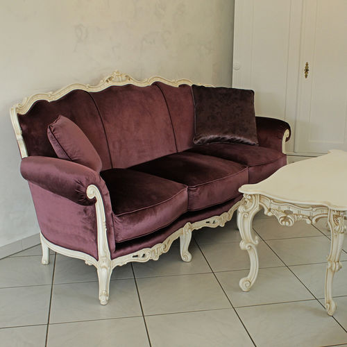 Divano in stile francese - SYMPHONY - ORSITALIA - in velluto / idrorepellente / in Trevira CS®