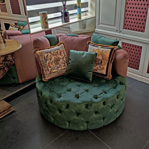 Divano compatto - GLAMOUR  - ORSITALIA - rotondo / contemporaneo / da sala