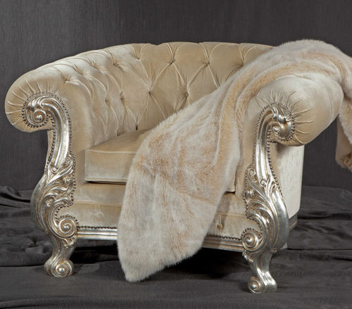 Poltrona club classica - MANCHESTER - ORSITALIA - in ecopelliccia / in pelle / in velluto
