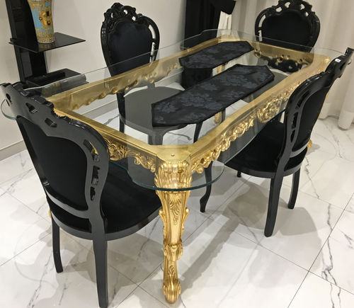 Tavolo da pranzo in stile Luigi XV - ROYAL - ORSITALIA - in faggio / in legno massiccio / in legno laccato