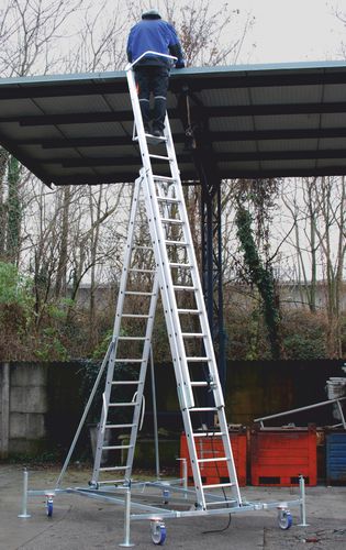 Scala professionale da lavoro - 5056 - Frigerio Carpenterie - telescopica / pieghevole / da appoggio