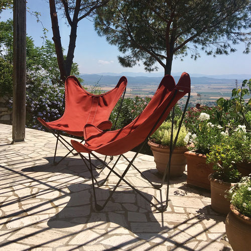 Poltrona contemporanea - AA - Airborne - in cotone / in acciaio inossidabile / a orecchioni