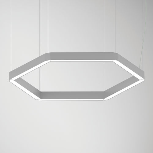 Profilo luminoso sospeso - REBA 50 Hexa - INDELAGUE | ROXO Lighting - LED / in alluminio estruso / dimmerabile