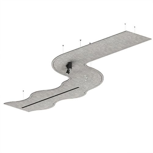 Luce a sospensione - SONA - INDELAGUE | ROXO Lighting - LED / a semicerchio / lineare