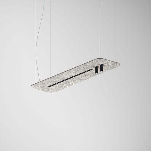 Plafoniera contemporanea - SAL - INDELAGUE | ROXO Lighting - rettangolare / in PET / LED