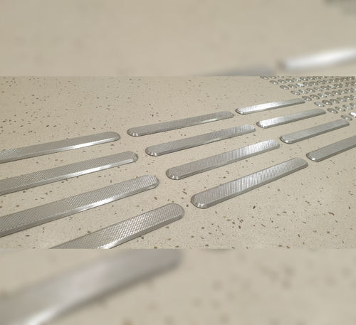 Lastra guida tattile in acciaio inossidabile - DIAMOND WARNING - Kent Stainless - tattile