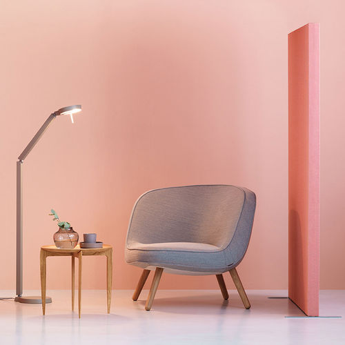 Divisorio per ufficio a pavimento - CLASSIC - ZilenZio - in tessuto / in MDF / design
