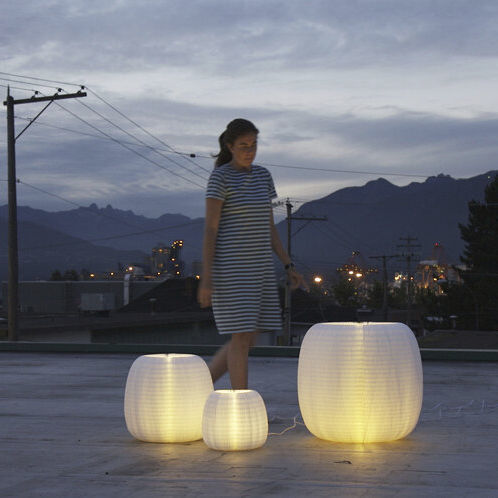Lampada da terra - MOLO URCHIN SOFTLIGHT - Okko Design AB - in tessuto / di carta / contemporanea