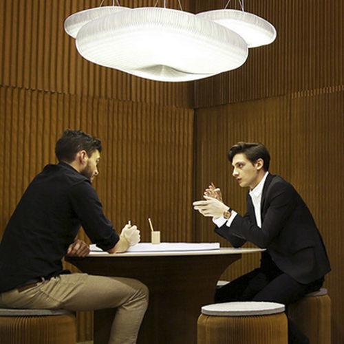 Plafoniera contemporanea - MOLO CLOUD SOFTLIGHT - Okko Design AB - in tessuto / di carta / LED