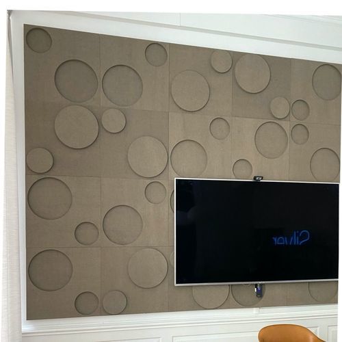 Pannello acustico a muro - DOTS - Okko Design AB - in fibra naturale / in poliestere / rettangolare