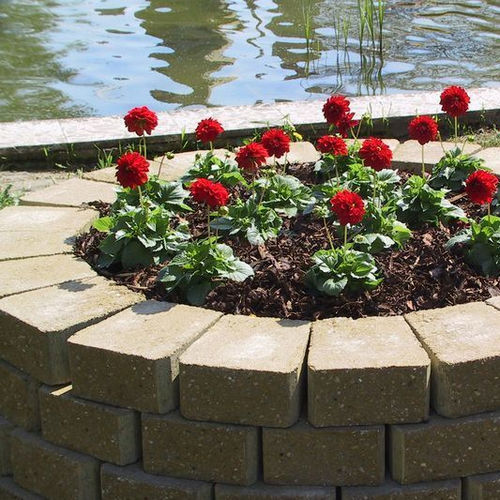 Bordura da giardino - ZIQ ZAQ - KB BLOK - in calcestruzzo / altre forme