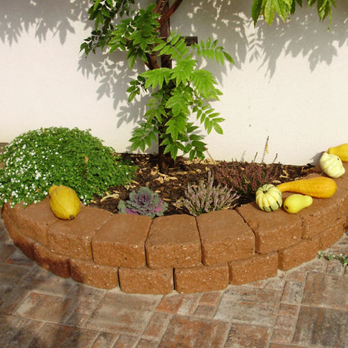 Bordura da giardino - KB BLOK - in calcestruzzo / curva