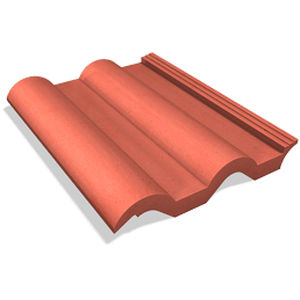 Tegola a incastro - SCANDINAVIAN  - KB BLOK - in calcestruzzo / doppia / nera
