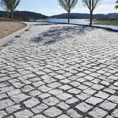 Pavé in granito - COBBLES : DARK GREY - DVTSTONE - antiscivolo / per pedoni / carrabile