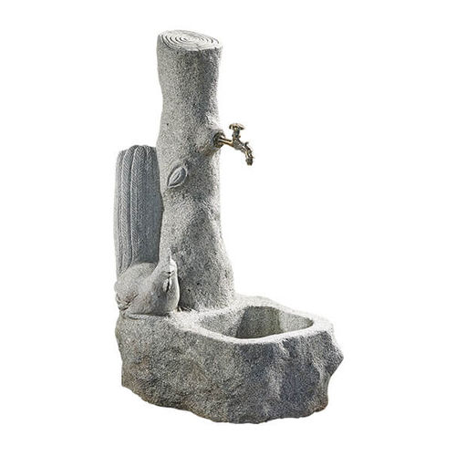 Lavabo autoportante - TAPS - PANGEA - in granito / con miscelatore / fatto a mano