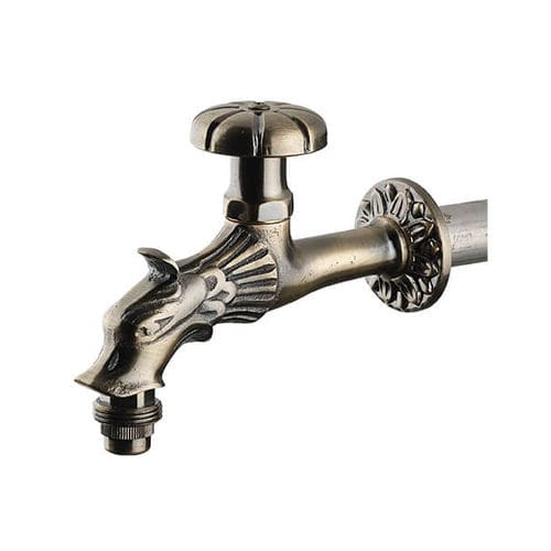 Miscelatore per lavabo - PANGEA - da parete / in bronzo / da esterno