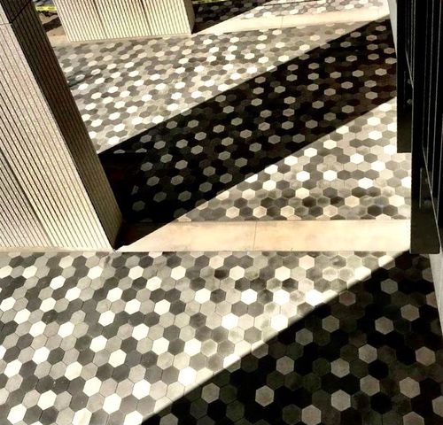Pavé in pietra - HEXAGON - ACKER STONE - da esterno / liscio / colore personalizzabile