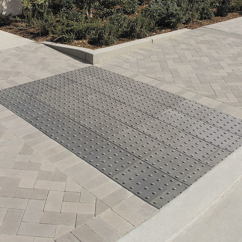 Pavé in pietra - 12×12 Truncated Domes - ACKER STONE - da esterno / grigio / beige