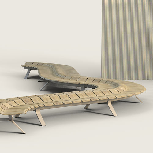 seduta su barra in acciaio - Green Furniture Concept
