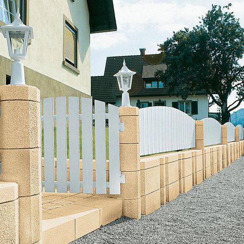 Blocco di calcestruzzo pieno - FLEXUR  - UHL - per muro / per recinzione di giardino / aspetto pietra