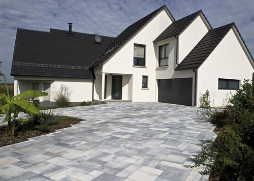 Pavé in calcestruzzo - FLUENCE AQUAPRINT - Heinrich & Boch - carrabile / antiscivolo / resistente al gelo