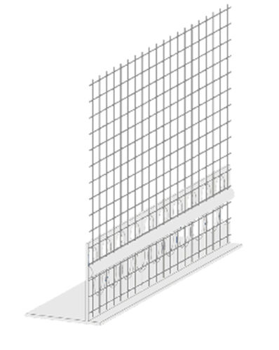 Profilo in PVC - ZIN33-1671L - DAKOTA - in fibra di vetro / a L / per facciata