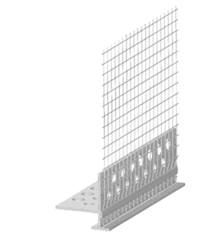 Profilo in PVC - CAR40-1492 - DAKOTA - in fibra di vetro / a rete / a L