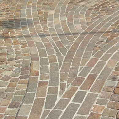 Pavé in porfido - SETTS - BINDERI - PORFIDI ITALIA 2000 - da esterno / opaco / aspetto legno