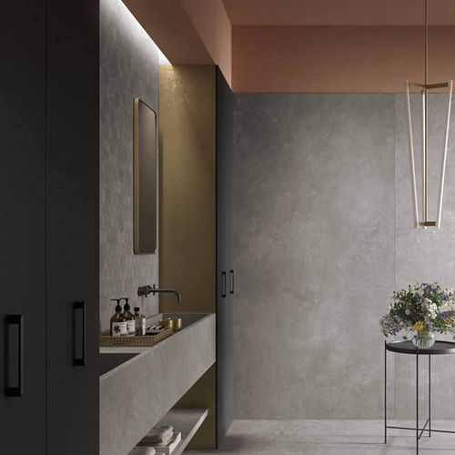 Lastra in pietra in gres porcellanato - KRONOS CERAMICHE - per pavimento / per facciate / per stanza da bagno