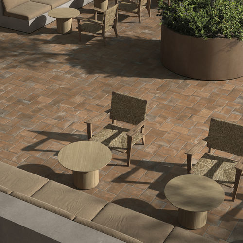 Lastricato in gres porcellanato - COTTO - KRONOS CERAMICHE - da esterno / da interno / per terrazza