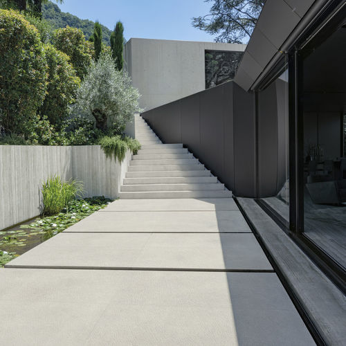 Piastrella in travertino - LUX - KRONOS CERAMICHE - strutturata / da esterno / da giardino