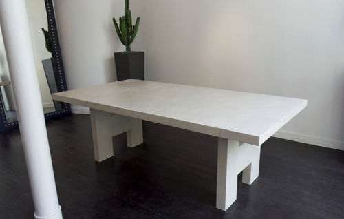 Tavolo contemporaneo - LUCEM Choc - AD LUCEM - in calcestruzzo / rettangolare