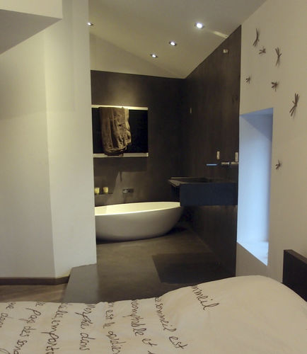 Bagno contemporaneo - LUCEM Choc - AD LUCEM - in calcestruzzo