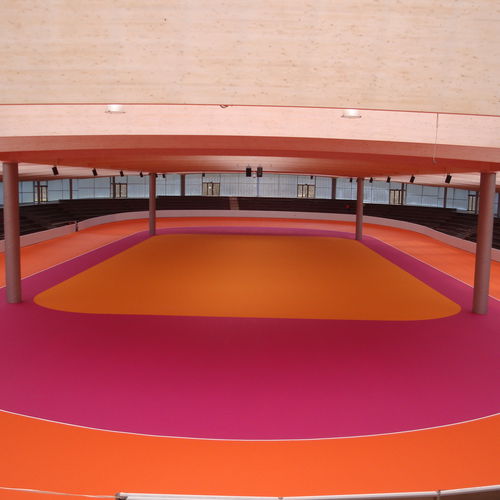 Pavimento in resina - DURFLEX®  - Vesmaco - sintetico / per esterni / per impianto sportivo