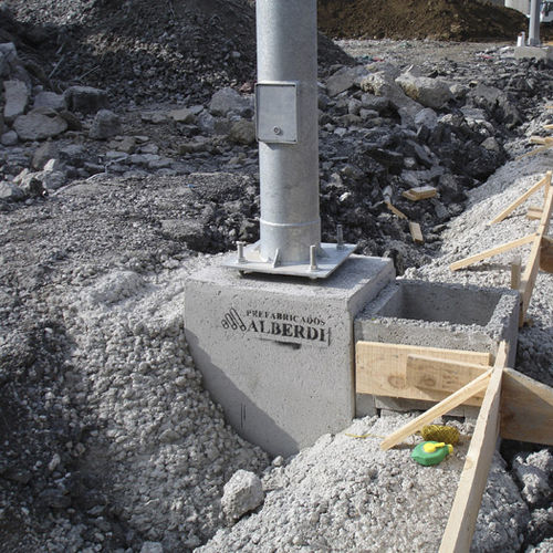 Base per pilastro prefabbricata - Prefabricados Alberdi - in cemento armato