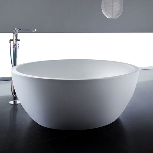 Vasca da bagno rotonda - PG11560 - PG Caststone - da appoggio / ghisa minerale / bianca