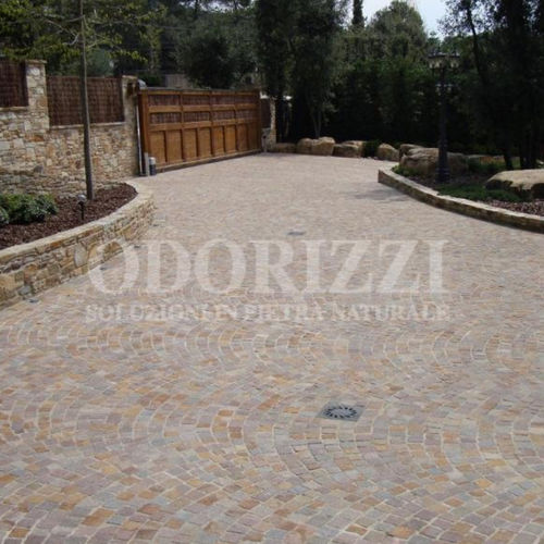 Pavé in porfido - CAMPARTA® : CUBES/INSETS - ODORIZZI soluzioni in pietra - da esterno / antiscivolo / resistente al gelo