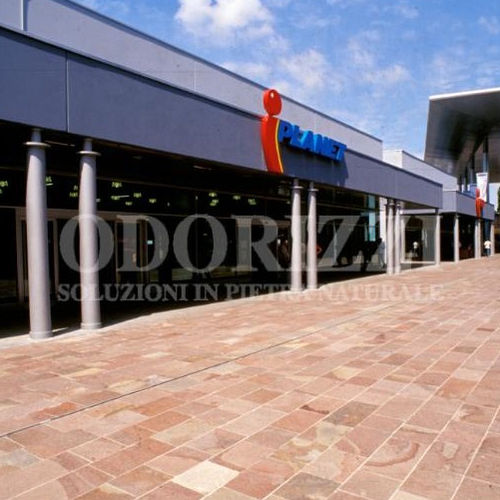 Pavé in porfido - PORFIRIS® : SIENA ROSE - ODORIZZI soluzioni in pietra - da esterno / antiscivolo / resistente al gelo