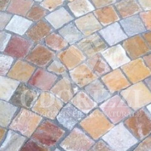 Pavé in quarzite - GEA'S : CUBES - ODORIZZI soluzioni in pietra - per pedoni / per spazio pubblico