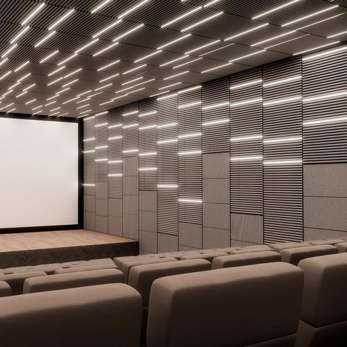 Pannello acustico per muro - RAIL™ - anima&corpo - per soffitto / in fibra di poliestere / rettangolare