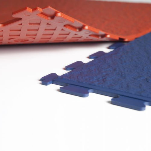 Pavimento in PVC - R-TILE™ SLATE INTERLOCKING  - R-Tek Manufacturing - da interno / per ambienti umidi / residenziale
