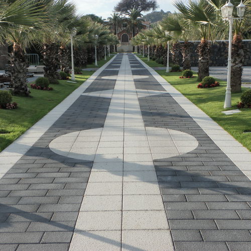 Pavé in calcestruzzo - NON-SLIP M - FIMAS PAVIMENTI IN MONOSTRATO VULCANICO DELL'ETNA - antiscivolo / resistente al gelo / ad alte prestazioni e forte carico
