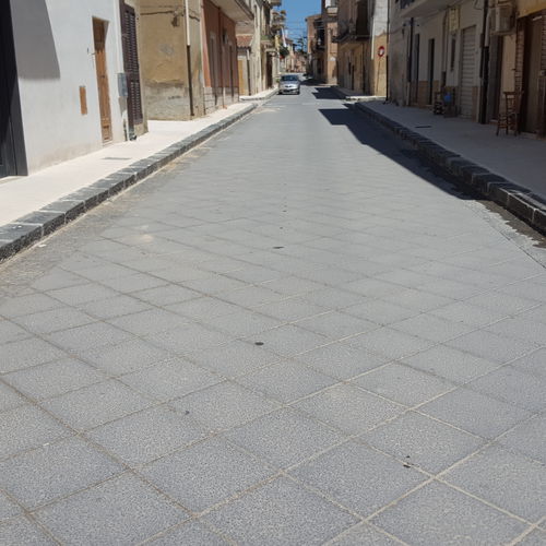 Lastricato in calcestruzzo - FIMAS PAVIMENTI IN MONOSTRATO VULCANICO DELL'ETNA - in pietra / da esterno / per pedoni