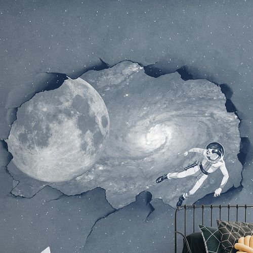 Carta da parati contemporanea - SPACE ODDITY - Wallpepper - in fibra di cellulosa / in fibra naturale / con scene