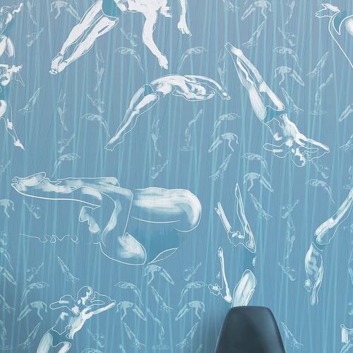 Carta da parati contemporanea - PLUNDERS - Wallpepper - in fibra di cellulosa / in fibra naturale / a motivi