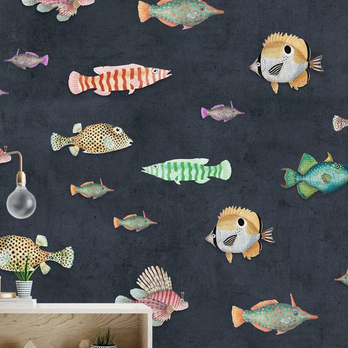 Carta da parati contemporanea - AQUATICUS - Wallpepper - in fibra di cellulosa / in fibra naturale / con animali