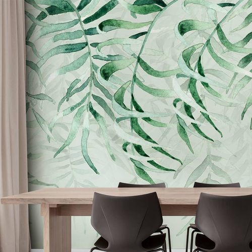 Carta da parati contemporanea - TROPICAL RAIN - Wallpepper - in fibra di cellulosa / in fibra naturale / con motivi naturali