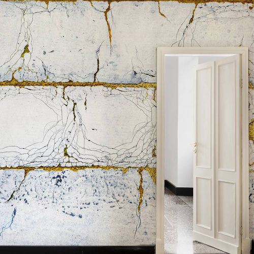 Carta da parati contemporanea - KINTSUGI - Wallpepper - in fibra di cellulosa / in fibra naturale / a tinta unita